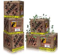 6 Pcs Dinosaur Party Decorations 12 x 12 x 12 Inch Dinosaur Theme Boxes Dinosaurs Table Centerpieces Dinosaurs Boxes for Birthday Party Woodland Safari Baby Shower Decorations