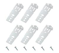 6 Pcs Dishwasher Mounting Brackets with Screws Under Counter Installation Clips Universal Dishwasher Clips Replacement Part Compatible with General Electric GE Hotpoint RCA
