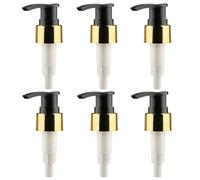 6 PCS Dispenser Pump Replacement Plastic Lotion and Liquid Soap Pump Dispenser Head Pump Top Pump Accessories with Tube for 24/410 Kitchen Hotel Shampoo Conditioner Hand Soap Body Soap Liquid Soap
