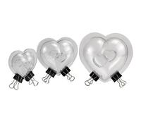 6 PCS DIY Chocolate Mold 3D Love Heart Baking Candy Mould Cake Decorating Kitchen Pastry Confectionery Tool