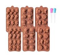 6 Pcs DIY Epoxy Resin Baking Mold Mold Easy Release Tool for Epoxy Resin Cupcakes Fudge Pastry Ice Soap Cake Decorating Candy Cup