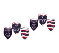 6 Pcs Dog Collar Bib Patriotic Dog Bandanas Pet Bandana Usa Flag Dog Collar American Flag Dog Bandana Patriotic Dog Bib US Flag Dog Bandana American Flag Dogs Dog Bibs