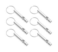 6 Pcs Dog Whistles for Recall, Professional Alloy Training Dog Whistle to Stop Barking, Dog Training Whistle With Lanyard for Most Breeds Pets Recall Training Stop Barking Ang Pet Behavior Control