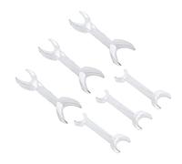 6 Pcs Double Head Mouth Opener, T-Shape Dental Cheek Retractor 3 Large Size+3 Small Size Double Head Mouth Opener，Surgical Retractor for Teeth Whitening Dental Orthodontic Tool (White)