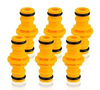 6 Pcs Double Male Hose Connectors, Double Male Hose End Connector Hose Pipe Connectors for Garden