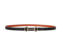 6 pcs Double Sided Use Thin Pu Leather Belt for Women Dress Pants Waist Closing Decorative Designer Strap(Brown Black)