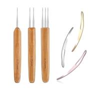 6 PCS Dreadlock Crochet Hook Tool, Braid Hair Dreadlocks Needle, Weaving Crochet, for Braid Craft