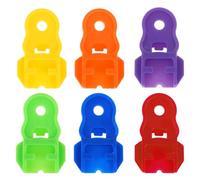 6 Pcs Drink Can Opener,Colourful Beverage Barricade,Plastic Leakproof Can Covers,Protector Leakproof Drink Shield,for Beer, Soda,Protects from Dust and Bees (Purple,Red,Blue,Green,Yellow,Orange)