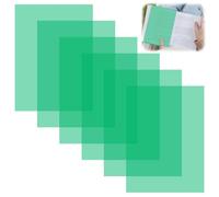 6 Pcs Dyslexia Overlays,A4 Coloured Overlays for Dyslexia,Highly Transparent,Scratch-Resistant,Reading Overlays Aid for Dyslexia, Adhd,Irlens Syndrome,Reduce Visual Stress (green)