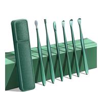 6 Pcs Ear Wax Removal Kit, Portable Wax Remover, Reusable Ears Curette, ABS Ear Wax Remover with Storage Box(Dark Green)