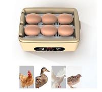6 PCS Egg Incubators for Hatching Eggs,Chicken Incubator Egg, Incubator Poultry Incubator Digital Incubator for Goose Pigeons,Automatic Switching Temperature Control