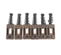 6 Pcs Electric Guitar Tremolo Bridge Roller Saddles, Zinc Alloy Replacement Parts for Better Sound Quality (Barb)