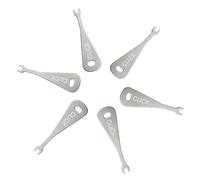 6 PCS Emergency Light Test Key Iron Emergency Switch Key Silver Call Point Test Keys for Manual Testing of Emergency Lights