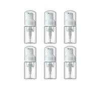 6 Pcs Empty Foam Pump Bottle 1oz/30ml Travel Size Plastic Pump Bottle Soap Bottle Portable Small Hand Sanitizer Dispenser Bottles, Refillable Clear Instant Foaming Bottles for Hand Lotion Shampoo