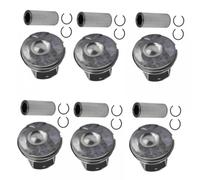 6 Pcs Engine Piston Set LR041639 LR062617 Compatible With F Pace XJ Discovery 3.0L