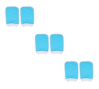 6 Pcs Exfoliating Bath Gloves with Plant Fibres, Thick Shower Mitt