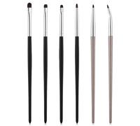 6 Pcs Eye Makeup Brush Sets, Mini Smudge Brush for Eyeliner, Small Eyeshadow Brushes for Creasing Eye Makeup, Powder, Gel, Cream Liquid Concealer, Highlighter, Eyeliner Blending, Detail Brushes