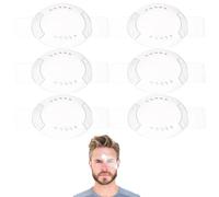 6 Pcs Eye Shield After Cataract Surgery, Eye Shield, Eye Shield After Surgery, Self-Adhesive Plastic Eye Shield with Small Hole, After Surgery Breathable Eye Shields, Supplies for Patient Men Women