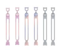 6 Pcs Fastening Cable Straps Cable Straps Velcro Straps with Buckle Adjustable Hook and Loop Securing Strap Multi-Purpose Cinch Strap Data Cables for Cord Management