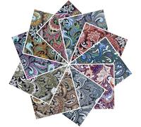 6 PCS Fat Quarters Fabric Bundles 18 inchx22 inch Cotton Quilting Fabric for Sewing Mask,Paisley Pattern