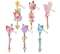 6 Pcs Feather Bookmarks Diamond Art DIY Kits 5D Diamond Art Painting Bookmarks with Crystal Special Shaped Beads by Number Mosaic Arts and Crafts Bookmarks for Book Reading Lovers Women School Office