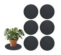 6 Pcs Felt Absorbent Coasters, 30cm Non-Slip and Heat-Resistant Coaster Set, Reusable Table Coasters for Flower Pots, Glasses, Vases, Gardening, Indoor Flower Pot Mats, Desktop Protectors (Gray)