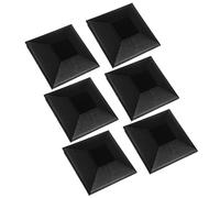 6 Pcs Fence Post Finials Plastic Caps for Railing Easy Installation Lawn Decorations Garden Supplies Gate Toppers for Fence Post