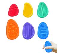 6 Pcs Fidget Toys,Fidgets for School,Sensory Stones,Sensory Worry Stones,Anxiety Relief for Kids,Fidget Toys for Anxiety,Stone Stress Silicone Stretchy,Pour Soulager l'anxiété Chez Enfants Adultes