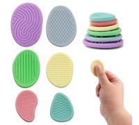 6 Pcs Fidget Toys Stone, Silicone Textured Soft Sensory Worry Stone for Lowering Stress, Soothing Tools for Classroom, Calming Down Toys for Kids Adults