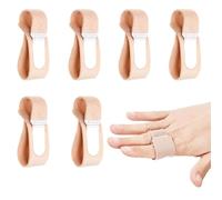 6 Pcs Finger Splints, Finger Buddy Wraps, Finger Brace Splint, Finger Brace Straps, for Mallet Finger, Curled Finger, Broken Finger, Osteoarthritis, Swollen, Dislocated finger Joint