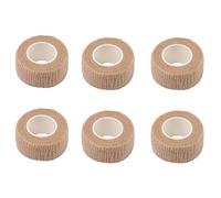 6 Pcs Finger Tape, Coban Tape, Compression Tape, Bandage Tape, Tape for Protect Finger and Wrist Veterinary Treatment Protective Furniture 2.5cm Wide X 4m Long (Skin Color)