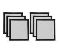 6 Pcs Fireproof Stove Jack Ring for Tent Chimney Pipe, Camping Protector | Glass Fiber Heat Barrier, Adhesive Fastener Tape, Smooth Edges, for Winter Shelters and Wood Stove Setups