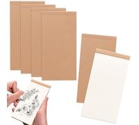 6 Pcs Flip Book Blank,14x7cm Small Sketchbook Retro Kraft Sketchbooks, Mini Pocket Notebooks, Sketchpad Sewn Binding, Kraft Sketching Flipbooks for Animation, Tracing Creation, Kids, Artists
