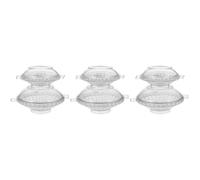 6 Pcs Floating Candle DIY Molds Plastic Round Set | Smooth Interior, Finish, 1 Large and 1 Small Piece, for Wicks, Ice Cubes and Workshops