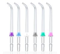 6 Pcs Flosser Tips Replacement Heads Compatible with Waterpik,Flosser Replacement Tips Refill Parts for Oral Irrigator Dental Flosser,Classic Jet Tips Compatible with WP-100 WP-250 WP-560 WP-660