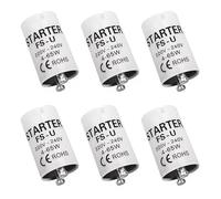 6 Pcs Fluorescent Light Starter, FS-U 4-65W 220-240V Universal Starter for T8 T12 Lamps, Energy-Saving Longlife Starter for Fluorescent Strip Tube Lamps for Home Office Indoor Lighting[Energy Class A]