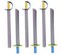 6 Pcs Foam Sword for Kids 21 In Long EVA Foam Knives Toy Sword 2 Styles Safe Soft Cosplay Swords for Play Fighting Toys for Boys Girls to playing Warrior Knight, Randomly Colored Handl