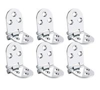 6 pcs Folding Flip Top Hinge Round Edge Sewing Machine 180 Degree Stainless Steel Chrome Finished Folding Table Butler