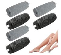 6 Pcs Foot File Replacement Rollers,Finishing Touch Compatible, for Flawless Pedi,Products for Jml Nuyou Roller Heads for Grinder for Feet Callus Removers use Pedicure Remover for Silky Smooth(Normal)