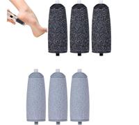 6 PCS Foot File Replacement Rollers for JML NuYou Pedi - Compatible for Flawless Pedi & Micro Pedi - Callus Remover Roller Heads for Smooth Feet - Easy-to-Use Pedicure Refill Heads (Normal Grit)