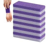 6 PCS Foot Pumice Stone for Feet Hard Skin Callus Remover and Scrubbe, Pumice Stone for Feet and Hands, Foot Scrubber for Dead Hard Skin Removal, Callus Remover & Pedicure Exfoliator Tool(Purple)