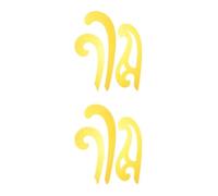 6 Pcs French Curve Ruler Set for Fashion Patternmakers and Artists | Plastic Template, Smooth Double Beveled Inking Edges, Flexible Yellow Set, Craft Sewing Design Use