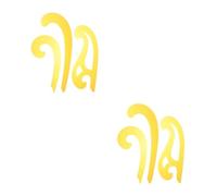 6 Pcs French Curve Template Ruler Set for Designers, Yellow | Plastic Smooth Double Beveled Inking Edges, Flexible Purpose Layout Tool for Craft Sewing Design