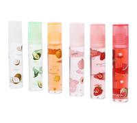 6 Pcs Fruit-flavoured Lip Gloss Set Moisturising Lip Pomade