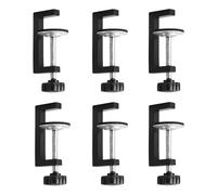 6 Pcs G Clamps for Woodworking, C Wood Tiger ClampsSmall Table Clamps, 10-57mm Adjustable Screw G Clamp Heavy Duty Woodworking Bar Clamp for Woodwork Carpentry DIY Projects