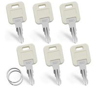6 Pcs G391 RV Keys, Camper Key G391 - Stainless Steel Camper & RV Replacement Keys with 2 Keyrings - Universal Key for Trailer, Storage Locks, Globally Link Standard Door Lock Compatible