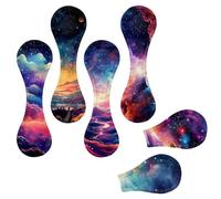 6 Pcs Galactic Planet Bookmarks for Women Men, Magnetic Bookmark Folded Page Clip Book Marker for Book Lovers Students Teachers Reading 3.9" x 1.2"