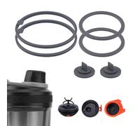 6 Pcs Gasket Replacement Compatible with VOLTRX Electric Protein Shaker Bottle 24 oz, Leak-Proof Gaskets Seal Parts Silicone BPA-Free Sealing Ring for Spout Lid