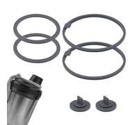 6 Pcs Gasket Replacement Compatible with VOLTRX Electric Protein Shaker Bottle 24 oz, Leak-Proof Gaskets Seal Parts Silicone BPA-Free Sealing Ring for Blender Bottle Spout Lid Cap Cover Top