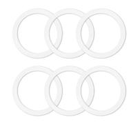6 Pcs Gasket Seal Rings for Bialetti Moka Express Dama 6 Cups - Spare Food Grade Silicone Sealing Rings for Aluminium Stovetop Coffee Maker Pots (Better Than Rubber)